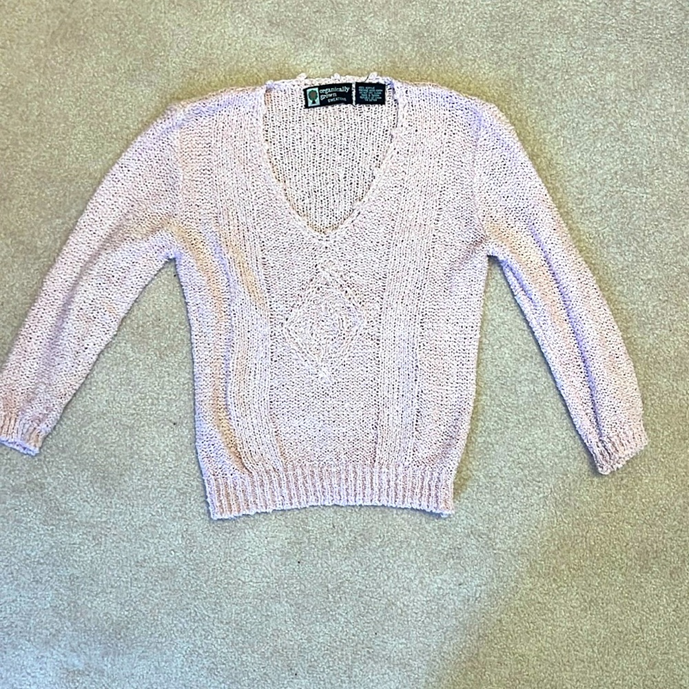 Organically Grown 3/4 Sleeve Sweater